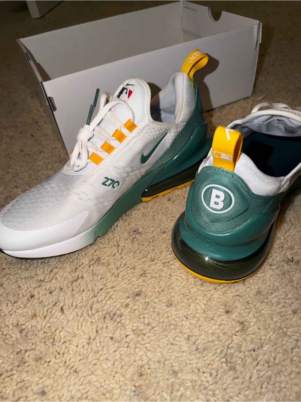 Boston Red Sox Nike White 2025 City Connect Air Max 270 Sneakers
